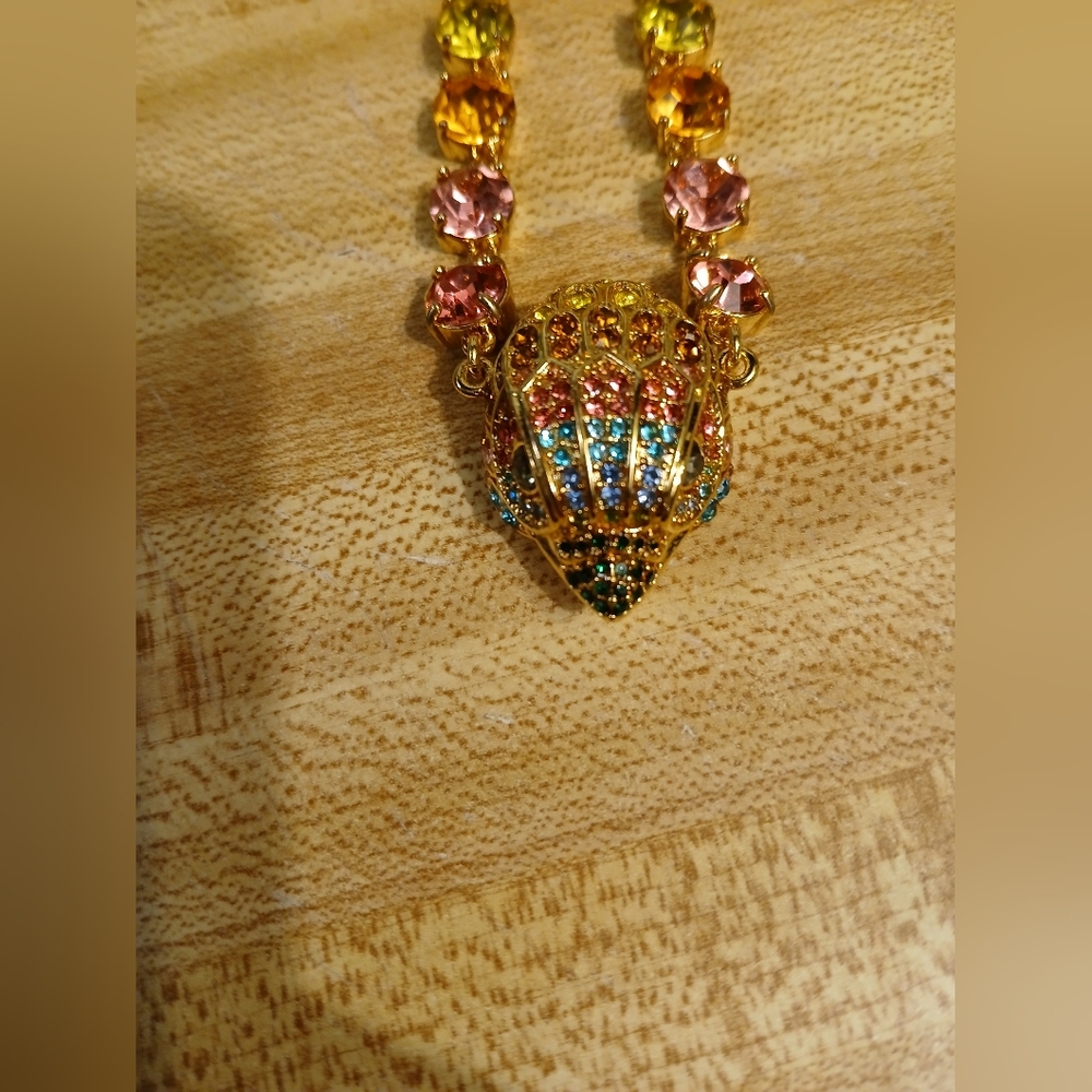 Kurt Geiger Multicolor Crystal Eagle Pendant Necklace - Picture 3 of 7